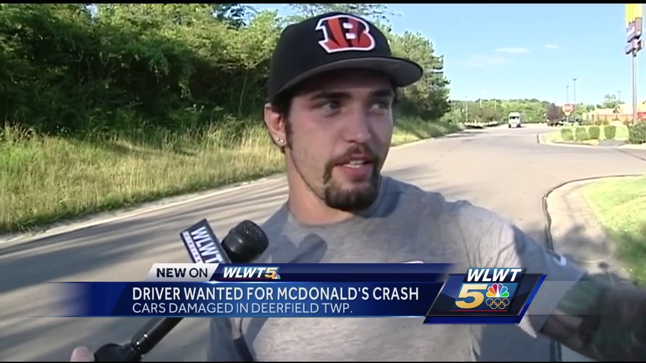 Driver wanted for crashing into 7 cars parked at McDonald's