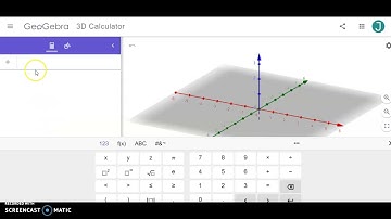 Geogebra - Plotting Point in 3 Dimensions