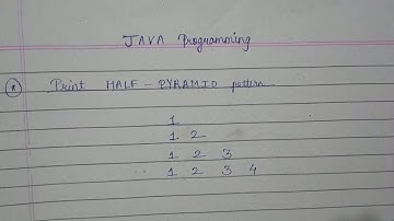 Print Half Pyramid Pattern | Java Programming | Dev Domain