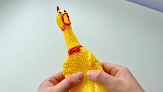 Chicken toy instrument be like: