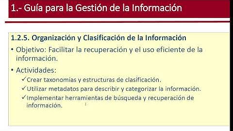 Gestión de la Información   2   Guía para la GI