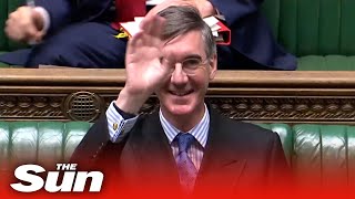 Jacob Rees-Mogg brings his six children to Commons Business Questions