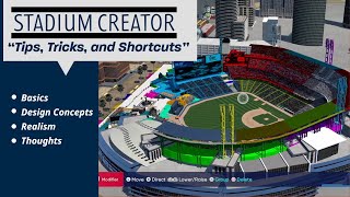 Stadium Creator || TIPS, TRICKS, and SHORTCUTS  (MLB The Show)