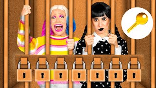 Karton Hapishanesinden Kaçış Ile Wednesday Addams Barada Challenge