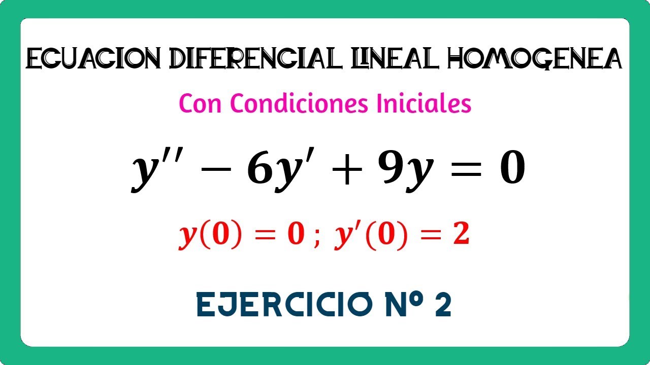 Ecuaciones Lineales Homogeneas Con Coeficientes Constantes Y My Xxx