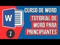 Tutorial de Word para Principiantes - Curso de Microsoft Word 2016