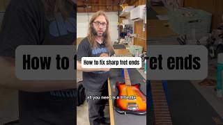 How to fix sharp fret ends on your fretted instrument! #guitartech #workingwednesday #guitarrepair