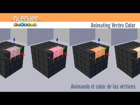 How to animate vertex color in Blender 2.6 - Cómo animar el color de ...