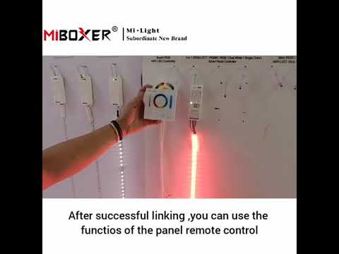 Miboxer Mi Light How To Ues A WL5 Work With A Panel Remote Control B0?