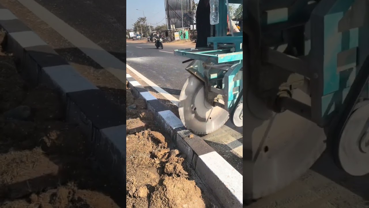 Concrete Kerb Cutting Machine,  