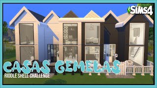 MI VERSIÓN del Riddle Shell Challenge I Reto Blanco y Negro I Casas GemelasI Sims 4