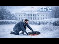 An Injured Dog Outside The White House. (USA)😮