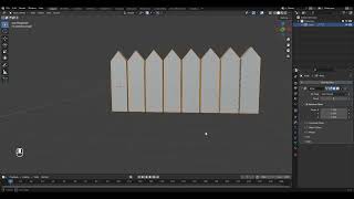 Let's use an array modifier to make a simple fence in Blender!