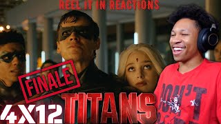 DC TITANS 4x12 FINALE REACTION | REEL IT IN REACTION | Episode 12 | Titans Forever | DC | HBO Max