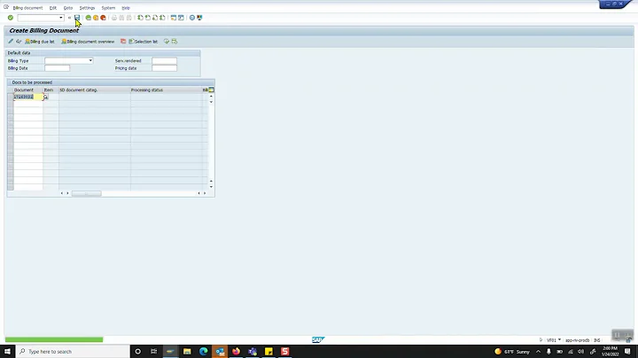 How to Manually Invoice a Delivery in SAP VF01