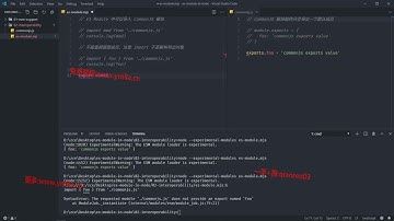 10412 ES Modules in Node js   与 CommonJS 交互 1 web前端入门到精通 全套完整 实战课程