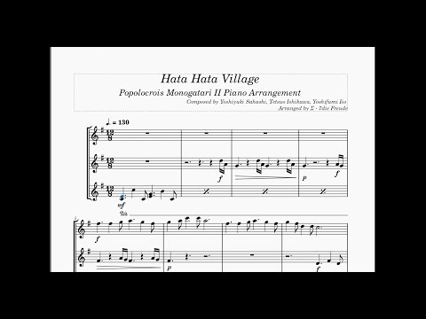 【ポポロクロイス物語II】 ハタハタ村 【耳コピー&ピアノアレンジ】