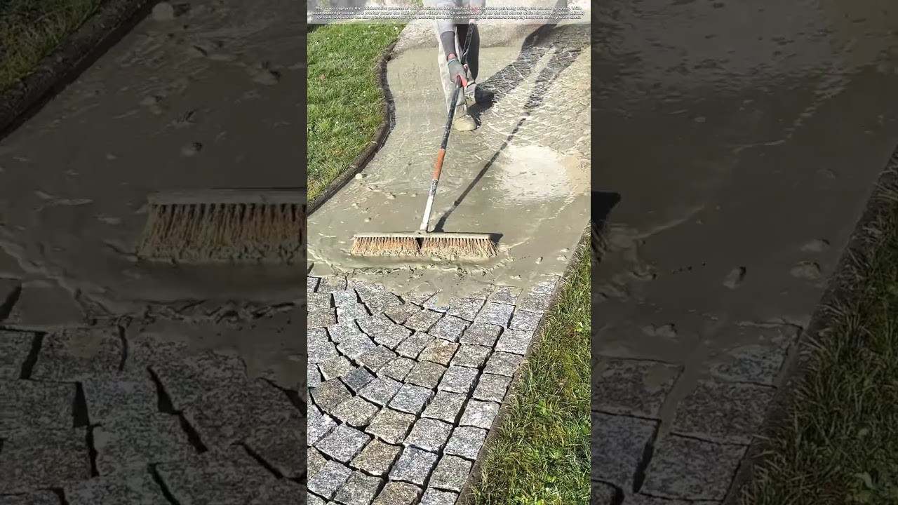 Pathway Refinement: Grouting Cobblestone Joints with Cement Slurry