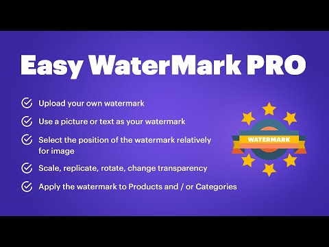 PrestaShop Easy WaterMark PRO (v. 1.6 - 1.7x) - add WaterMark to images