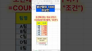 [엑셀] 조건에 맞는 개수 구하기 COUNTIF 함수 screenshot 3