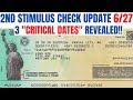 Second Stimulus Check| 3 CRITICAL Dates REVEALED