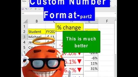 Custom Number Format (Part 2)- Visualize Your Data with Arrows and Colors