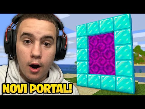 NAPRAVIO SAM DIJAMANTSKI PORTAL U MINECRAFT!