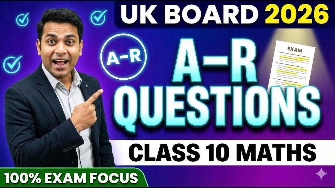 UK Board Class 10 Maths Important Question | Assertion and Reason | UK Board 2026