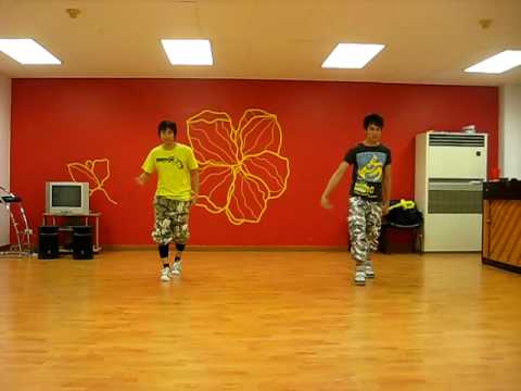 super junior  m - super girl -  rehearsal dance step with kru lot and kru shirt