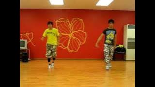 super junior  m - super girl -  rehearsal dance step with kru lot and kru shirt