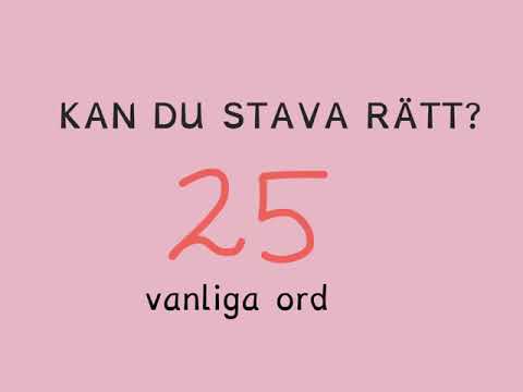 Video: Stava Ord Som Börjar Med Halv- / Halv