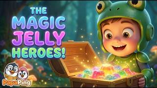 🍮 The Magic Jelly Heroes! | Sneaky Animal Song | Super Frog & Mighty Duck | PapaPing Kids Songs screenshot 5