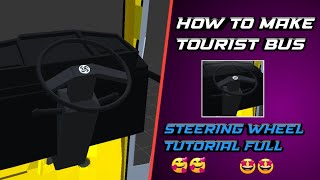 HOW TO MAKE TOURIST BUS STEERING WHEEL MAKING TUTORIAL screenshot 3