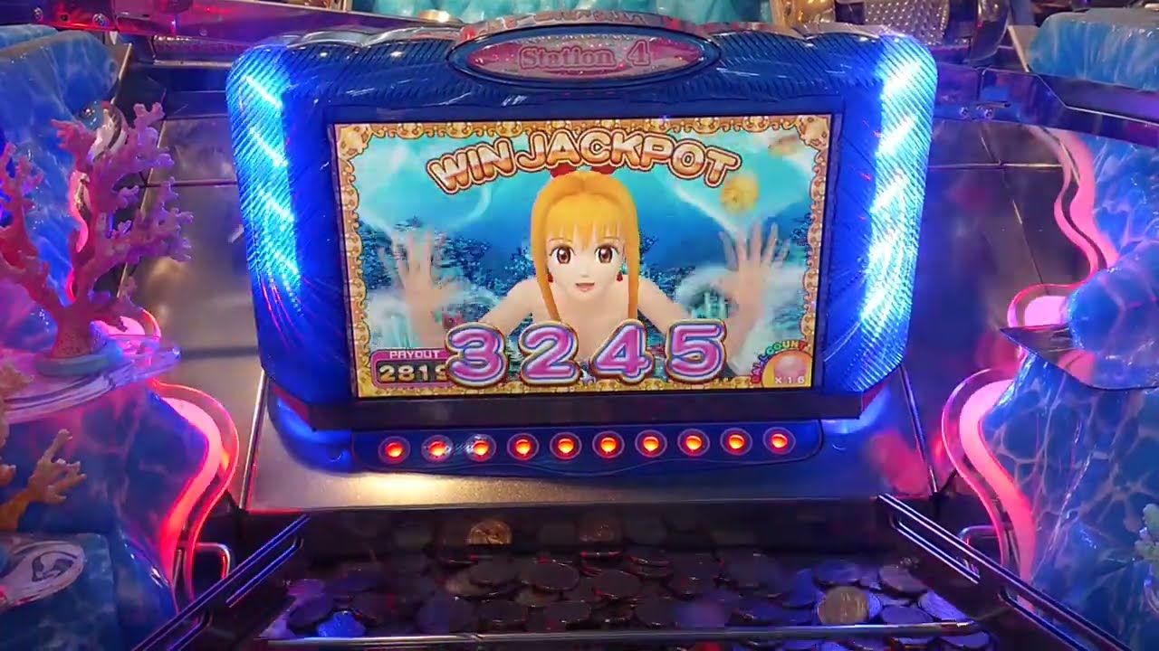 メダルゲーム】海物語DX FTのボール(？)で3000枚超のJP獲得w - YouTube