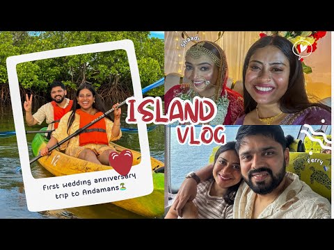 *FIRST*😍Wedding Anniversary in the SCENIC ISLANDS 🏡🌴 | Port Blair to Havelock Islands ⛴️🤩 #trending