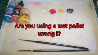 Are you using a wet pallet wrong !