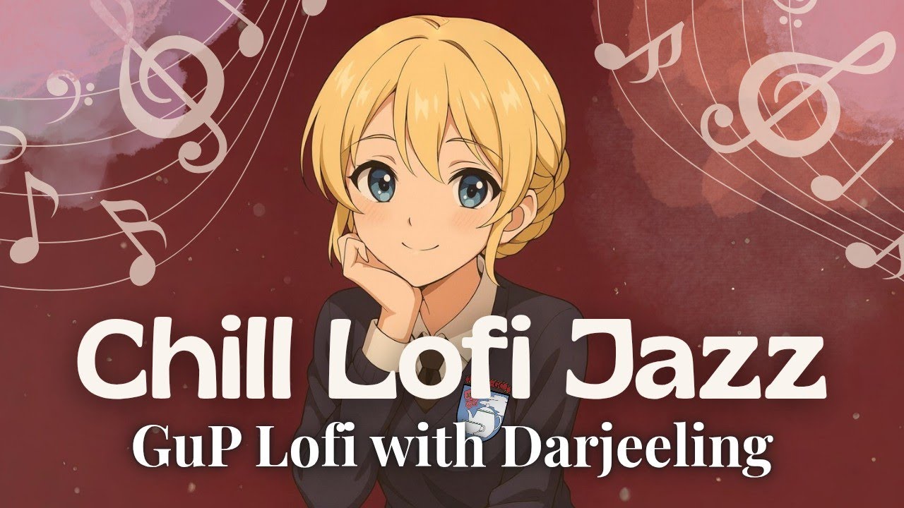 Lofi Jazz & Rain 📚 | British Military Marches for Study | Girls und Panzer | Tea with Darjeeling 🍵