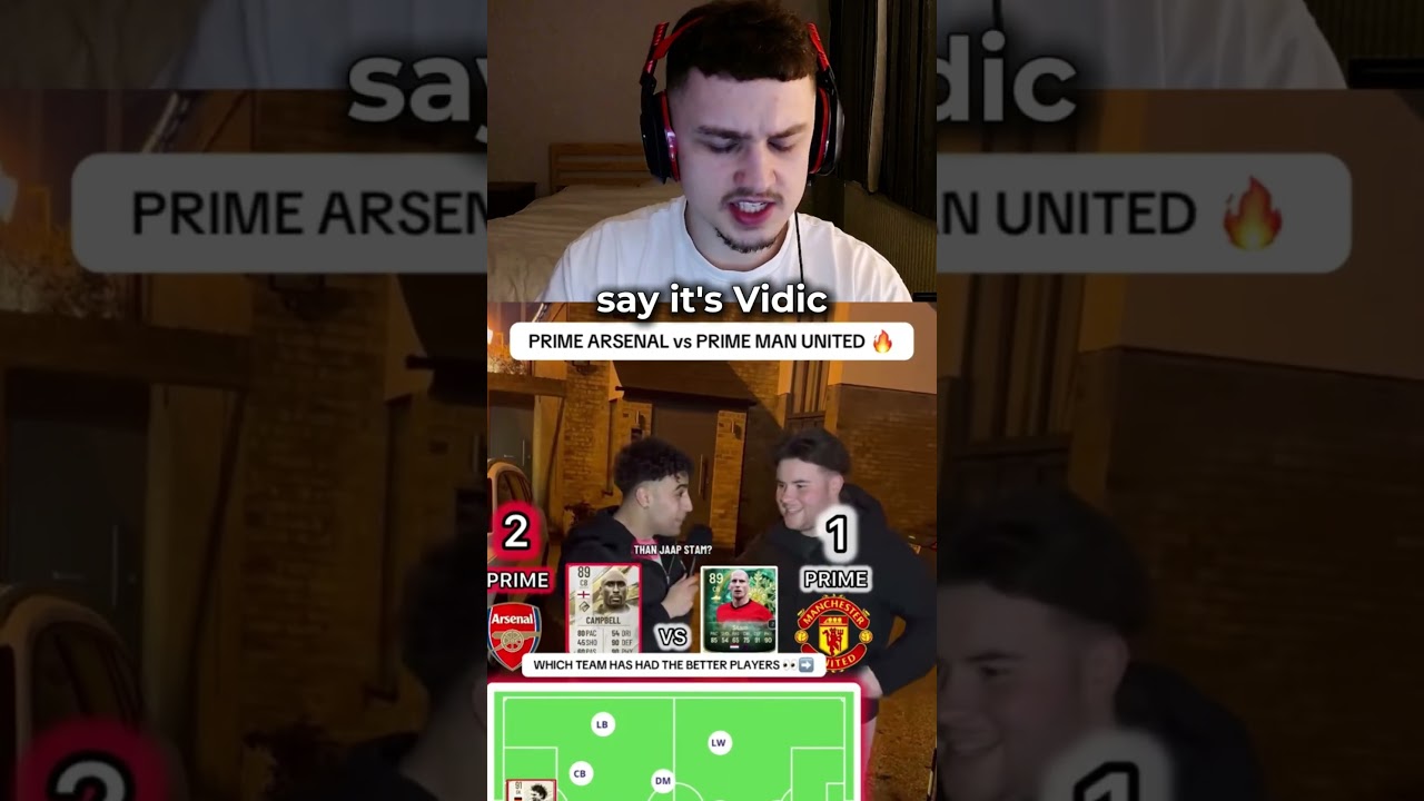 Prime Arsenal Vs Prime Manchester United Combined XI