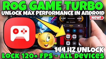 Rog Turbo Booster For Android Game ! Max FPS Fix Lag - No Root