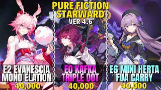 E0S0 Kafka DoT x E2S1 Evanescia Mono Elation x E6S1 Mini Herta FUA Carry | Pure Fiction 4.6 | HSR