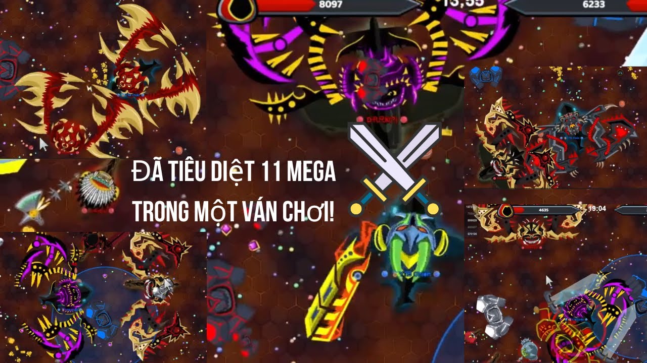 Đặc biệt vui mừng với gần 300 người đăng ký mới: 11 MEGA đã bị đánh bại trong vòng này!   Evowars.io