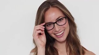 Woman In Glasses Portrait Stock Video Woman In Glasses Portrait Stock Video