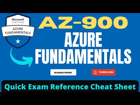 AZ-900 Azure Fundamentals - Quick exam reference cheat sheet [All Services Explained]