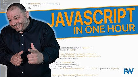 Learn Javascript In 1 Hour