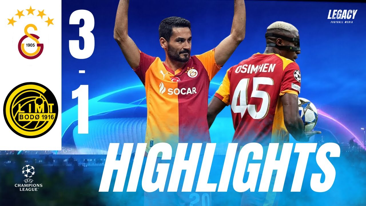 Galatasaray vs BODO Glimt 3-1 All Goals & Highlights | UEFA Champions League 2026