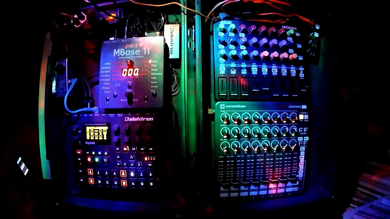 Kellerassel - Freestyle Session - Elektron Digitakt, Jomox Mbase 11, Launch Control XL, Midimix