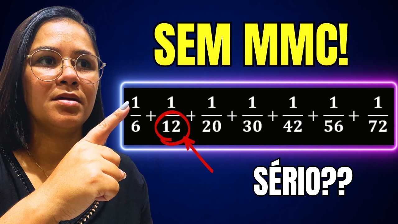 PARE de usar MMC à toa (faça isso no lugar) | Como somar frações sem MMC