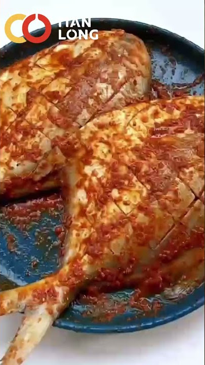 Grilled fish by an air fryer