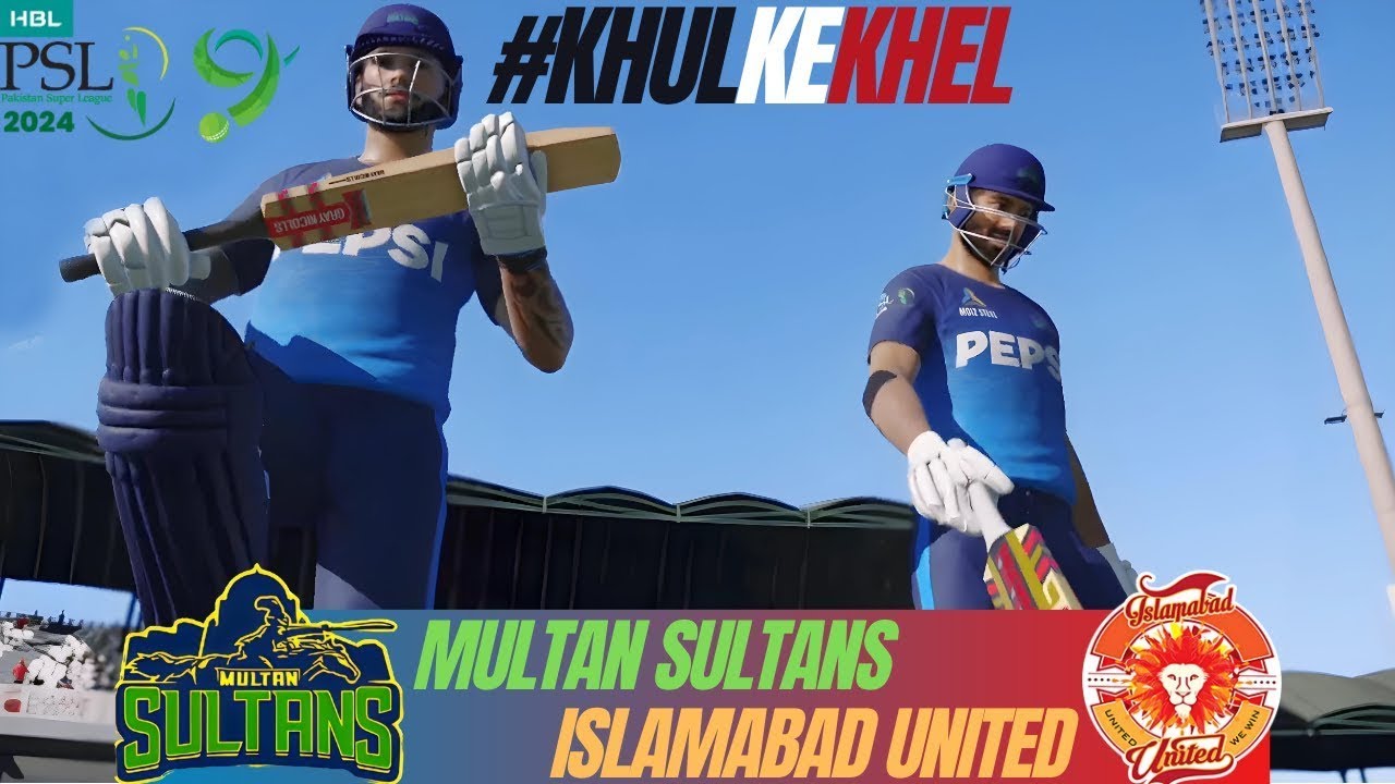 PSL 9 | Multan Sultans vs Islamabad United 1st Innings | Match #1 | Cricket 22 Mobile Gameplay