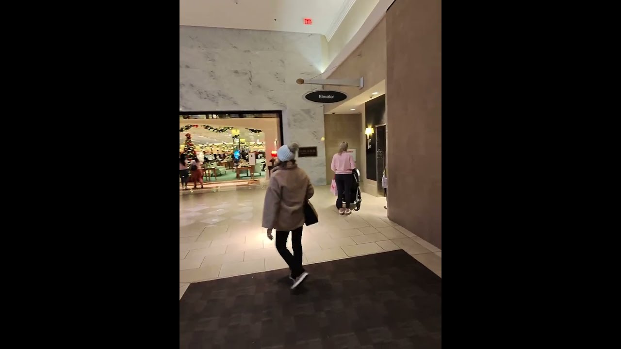 A Busy Shopping Mall Walk During Christmas at Polaris Fashion Place